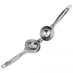 Luxora Manuell Citruspress Saftpress för Apelsiner och Citroner, Rostfritt Stål Carvallo