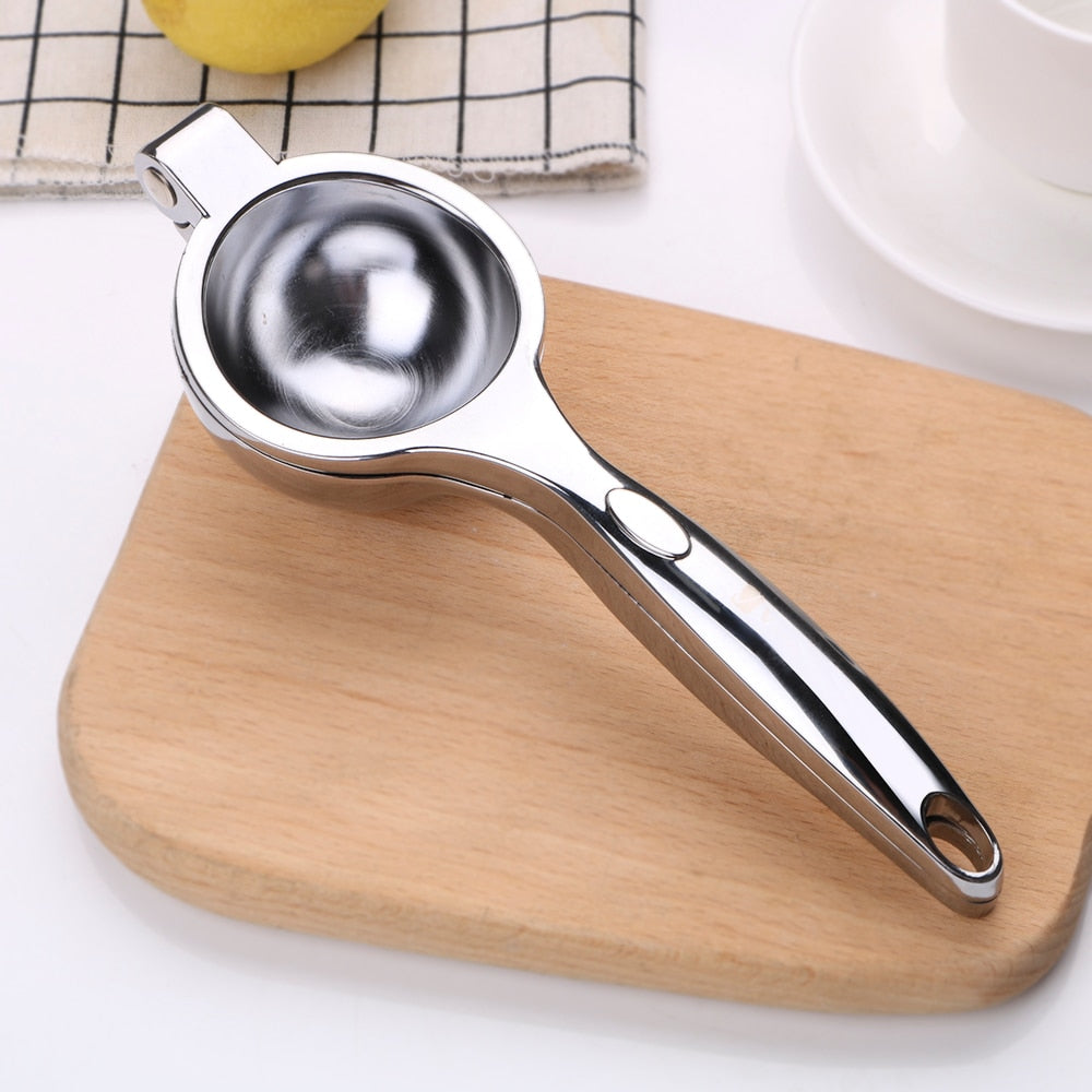 Luxora Manuell Citruspress Saftpress för Apelsiner och Citroner, Rostfritt Stål Carvallo