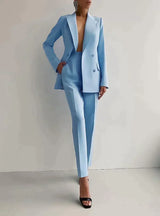 Kvinnors Blazer Set Högkvalitativt Material