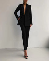 Kvinnors Blazer Set Högkvalitativt Material