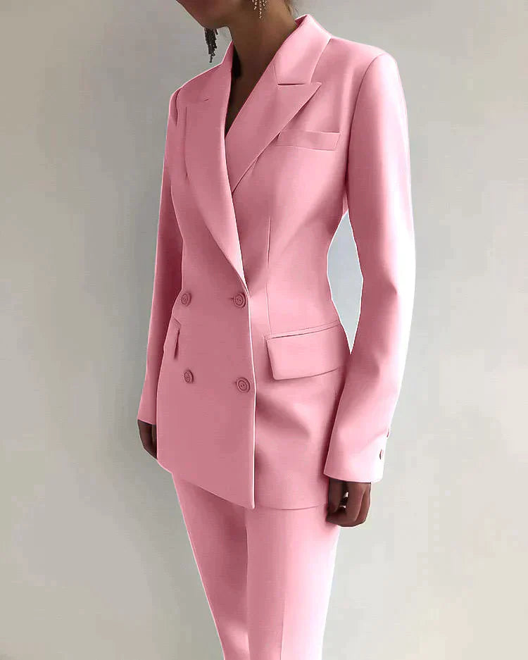 Kvinnors Blazer Set Högkvalitativt Material