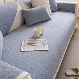 Jacquard Chenille Tyg Vattentät Oljetålig Sofföverdrag Carvallo