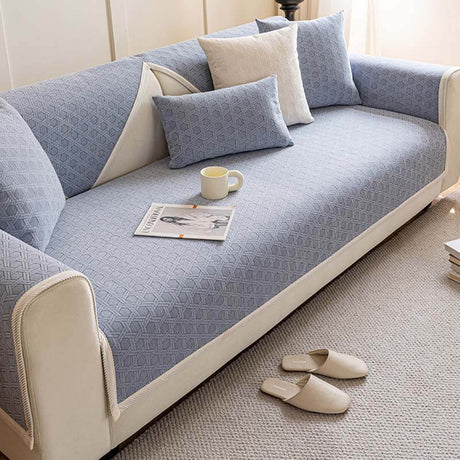 Jacquard Chenille Tyg Vattentät Oljetålig Sofföverdrag Carvallo