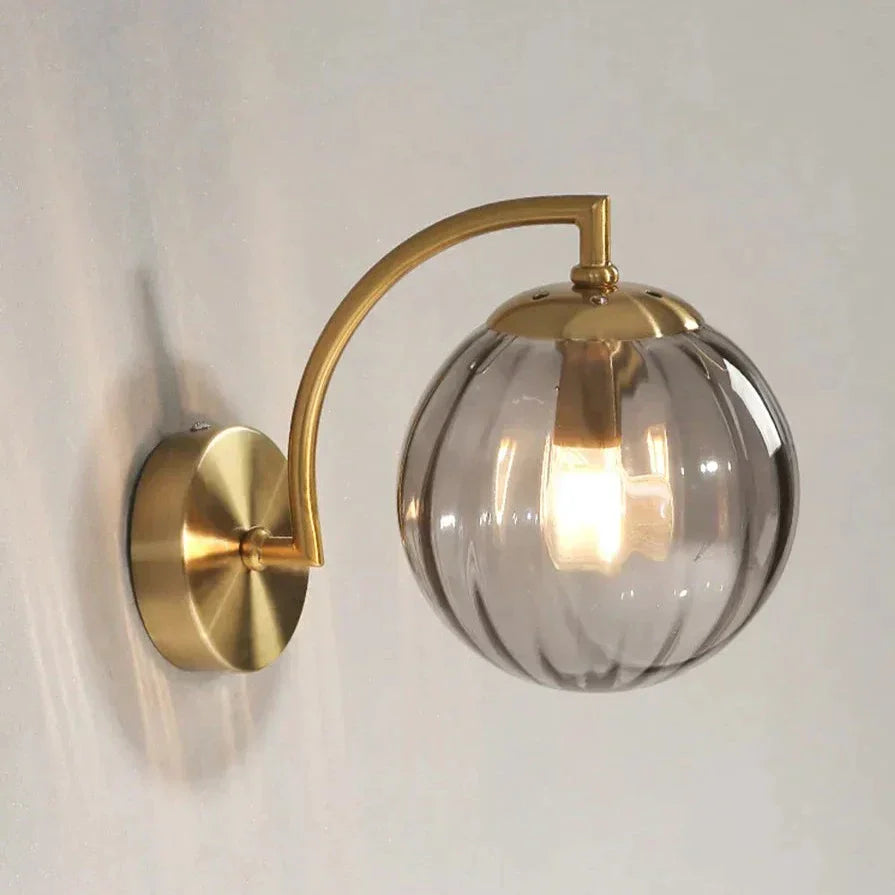 Jasmine LED Glas Vägglampa - Elegant Vägglampa i Kromlysstil, Dimbar och Lätt att Montera Carvallo