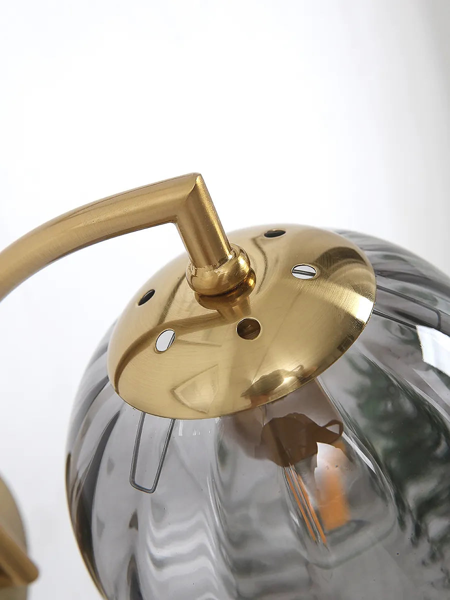 Jasmine LED Glas Vägglampa - Elegant Vägglampa i Kromlysstil, Dimbar och Lätt att Montera Carvallo