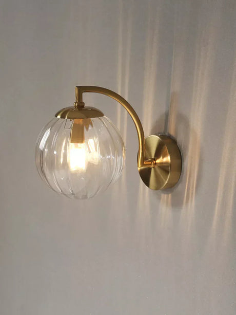 Jasmine LED Glas Vägglampa - Elegant Vägglampa i Kromlysstil, Dimbar och Lätt att Montera Carvallo
