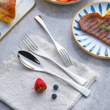 Carvallo Elegance – Lyxigt silverfärgat rostfritt stål bestickset (24/42/48/84-delar) Carvallo