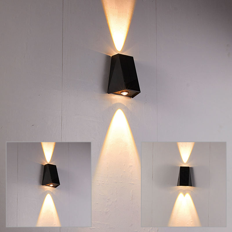 Carvallo - Solcellsdriven Vattentät LED Vägglampa För Utomhusbelysning Carvallo