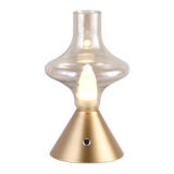 RomanticGlow - Glaskeramisk Bordslampa med Dimbara LED - Stilig Nattlampa Carvallo