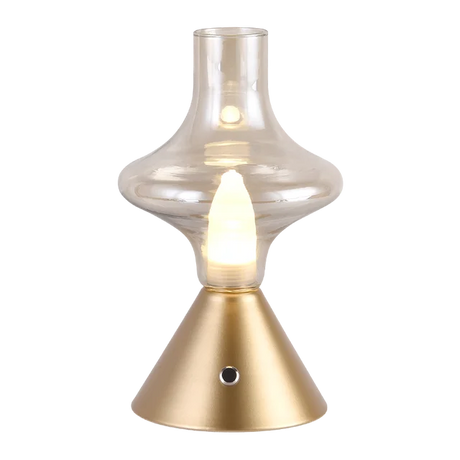 RomanticGlow - Glaskeramisk Bordslampa med Dimbara LED - Stilig Nattlampa Carvallo