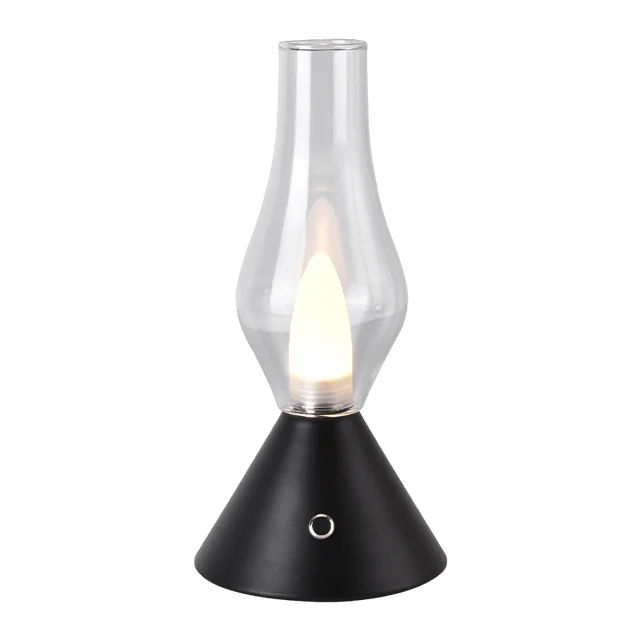 RomanticGlow - Glaskeramisk Bordslampa med Dimbara LED - Stilig Nattlampa Carvallo