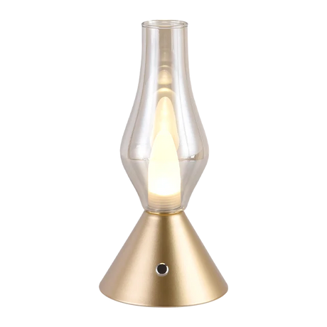 RomanticGlow - Glaskeramisk Bordslampa med Dimbara LED - Stilig Nattlampa Carvallo