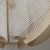 Hikari Pendellampa – Handknuten Hampa & Trälampa i Wabi Sabi Design Hemnix