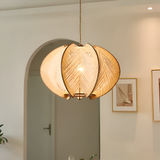 Hikari Pendellampa – Handknuten Hampa & Trälampa i Wabi Sabi Design Hemnix