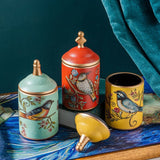 Carvallo – Förvaringskruka med vintagetryck med dekorativ charm och funktionell appel Carvallo