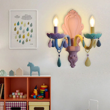 ColorGlow – Färgglad Vintage Vägglampa LED för Barnrum & Vardagsrum Carvallo
