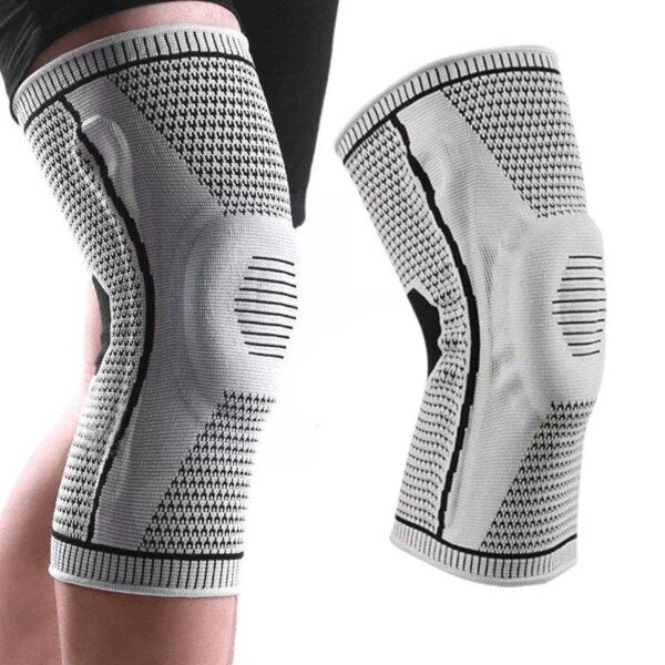 Knäskydd med kompression för knäproblem-Hemnix-Grå-M-Hemnix