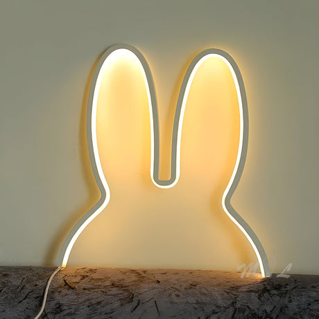 BunnyGlow Light - Återuppladdningsbar kanin barnrum sovrum LED-nattlampa Carvallo