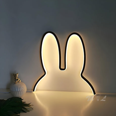 BunnyGlow Light - Återuppladdningsbar kanin barnrum sovrum LED-nattlampa Carvallo