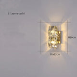 CrystalLuxe - Kunglig Sovrums Vägglampa Carvallo