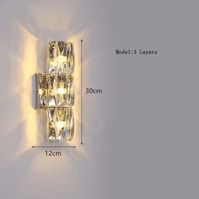 CrystalLuxe - Kunglig Sovrums Vägglampa Carvallo