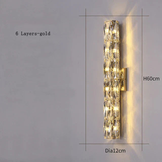 CrystalLuxe - Kunglig Sovrums Vägglampa Carvallo