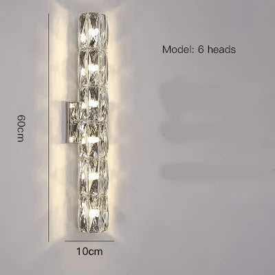 CrystalLuxe - Kunglig Sovrums Vägglampa Carvallo