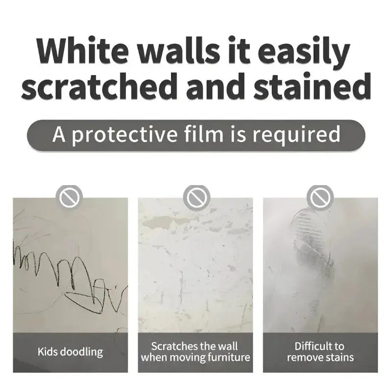 Genomskinlig väggskyddsfilm – reptålig och fläckfri film MILA Sverige