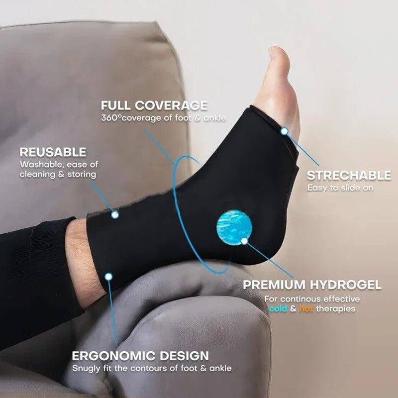 Kylande & Värmande Fotledsstöd - Hälsporre, Svullnad, Akilleshäl-Hemnix-Hemnix