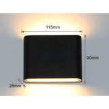 PowerShine Light - Minimalist Vattentät Utomhus LED Vägglampa Carvallo