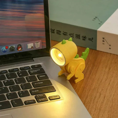 DinoGlow – Söt Dinosaurie LED Bordslampa för Barnrum | Dimbart & Justerbar Carvallo
