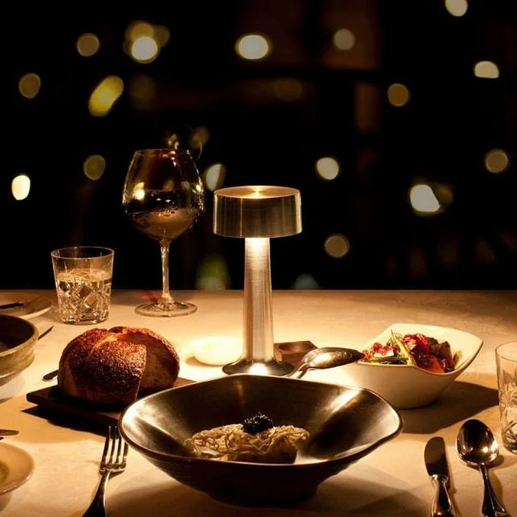 RoyaleGlow Trådlös LED Bordslampa – Dimbar Touch-Control Lampa för Hem & Kontor Carvallo