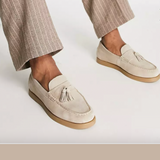 Herr Läderloafers Elegant Stil Högkvalitativt Läder Hemnix