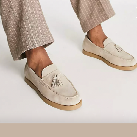Herr Läderloafers Elegant Stil Högkvalitativt Läder Hemnix