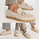 Herr Läderloafers Elegant Stil Högkvalitativt Läder Hemnix