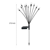 Solarlampor för trädgården Vattentäta LED Ljusstake Carvallo