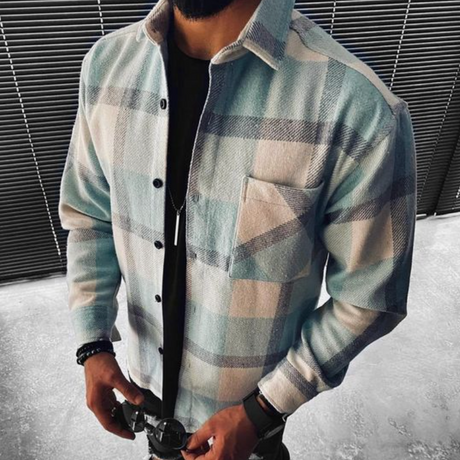 Herrskjorta Lukan Lätt Andningsbar Design För Män Elegant Sommarstil Hemnix