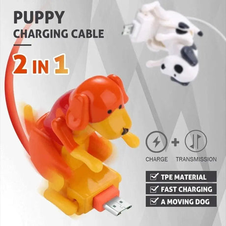 Wagging Tail-Ladekabel – Schnelles USB-Ladegerät mit lustiger LED-Hundeschwanzanzeige MILA Sverige