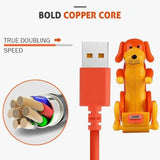 Wagging Tail-Ladekabel – Schnelles USB-Ladegerät mit lustiger LED-Hundeschwanzanzeige MILA Sverige