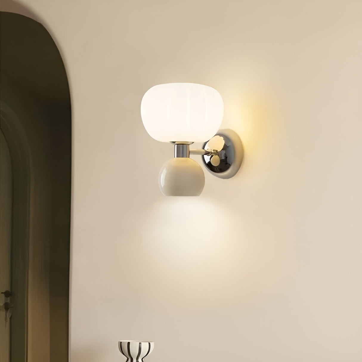 PumpkinGlow Light – Modern Pumpa Stil LED Vägglampa Carvallo