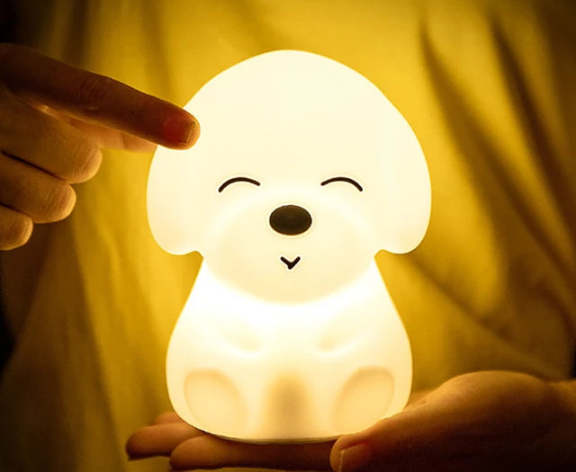 BunnyGlow - Dimbart LED-nattlampa för barn med touchkontroll och USB-laddningsfunktion Carvallo