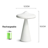 Carvallo Pilz LED Bordslampa | Bärbar & Uppladdningsbar | Varmt Ljus & Touch-Knapp | Modernt Design Carvallo