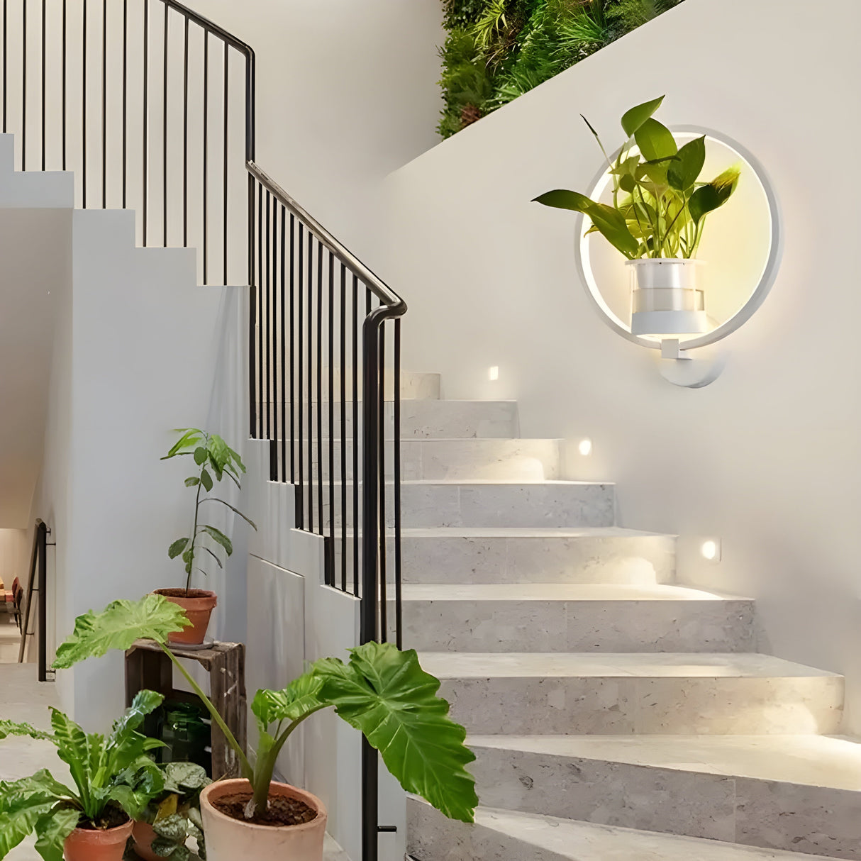 AisleBloom Light - Nordiska växt-LED-vägglampa Carvallo