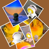 AstroGlow - Solnedgång LED Projektorlampa med Astronautdesign – Stämningsfull Belysning Carvallo