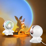 AstroGlow - Solnedgång LED Projektorlampa med Astronautdesign – Stämningsfull Belysning Carvallo