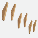 Carvallo – Set om 2 handgjorda träväggkrokar med boho charm Carvallo