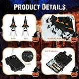 Förtrollad LED-häxhatt – Spöklikt Halloween-ljus utomhus med färgskiftande effekter MILA Sverige