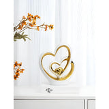 Dekofigur Doppelherz - Romantiskt ornament för bröllop och vardagsrum Carvallo
