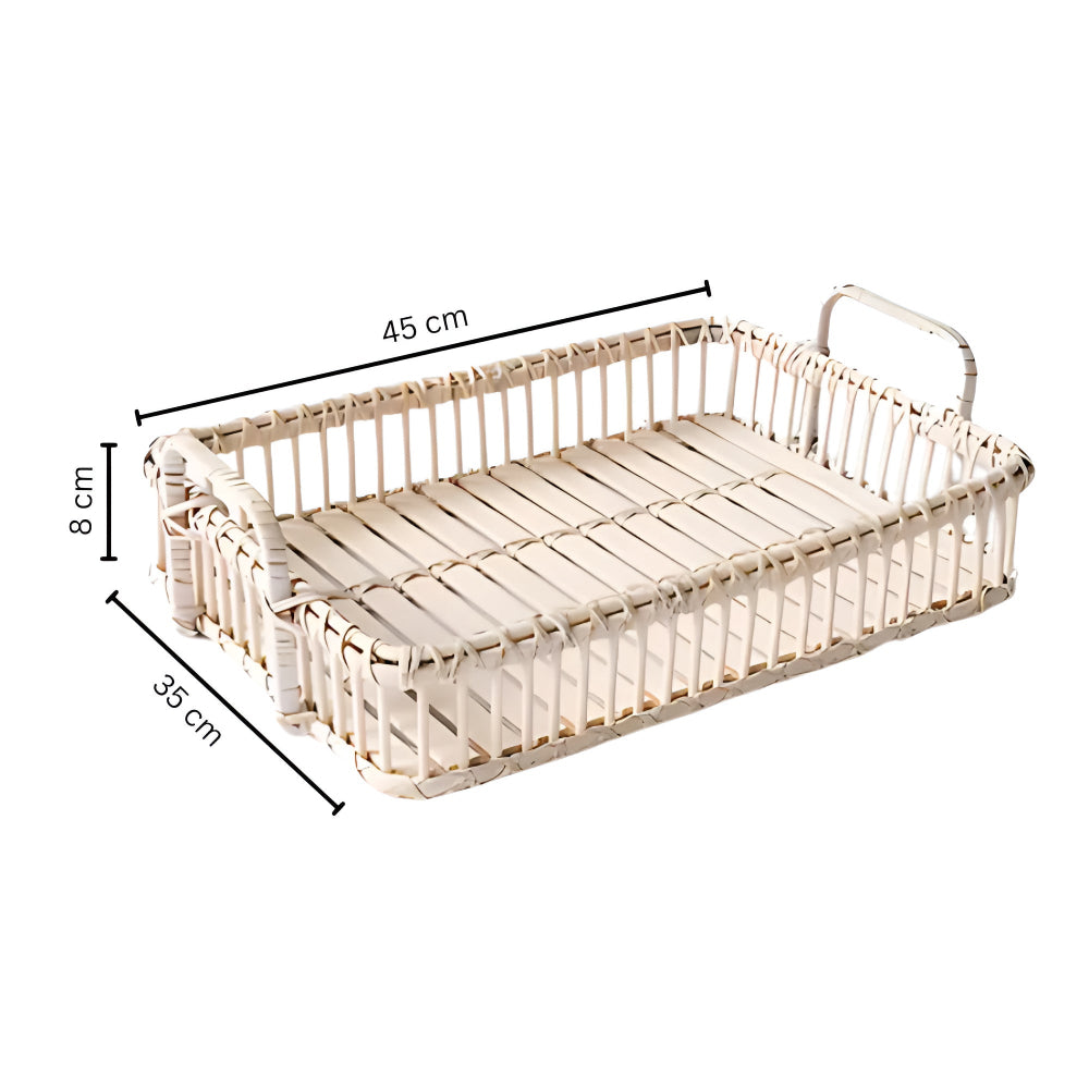 Rustik Vev Rattan Bricka Carvallo