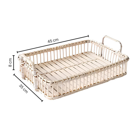 Rustik Vev Rattan Bricka Carvallo